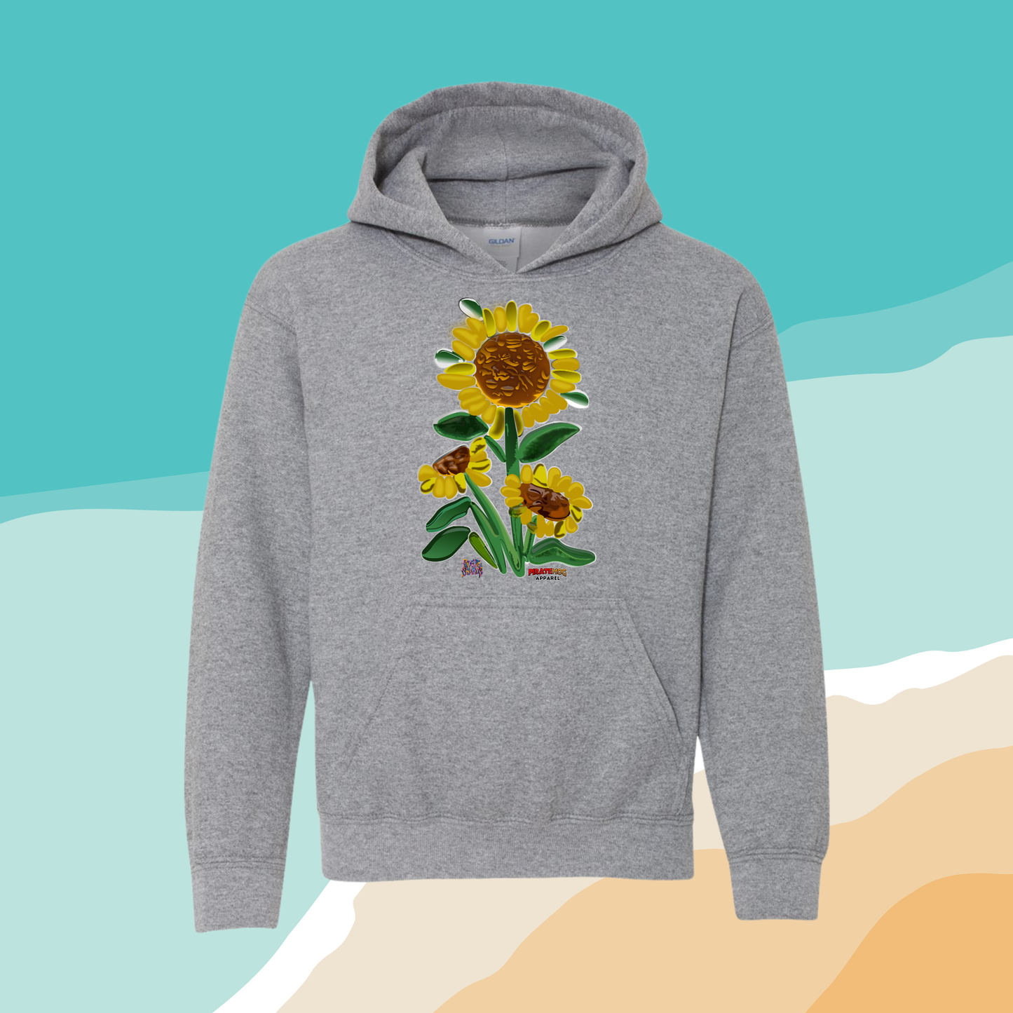 Sunflower Stained Glass - Hoodie