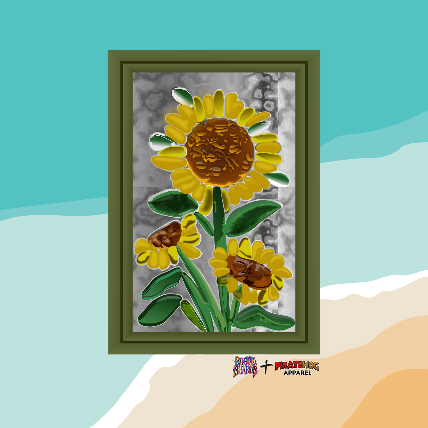Sunflower Stained Glass Window - Hoodie