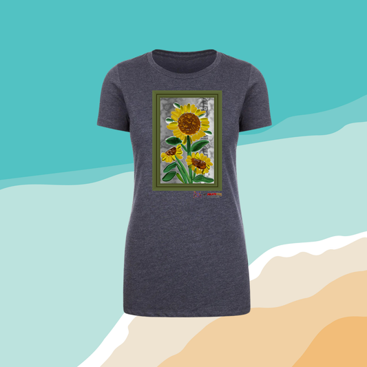 Sunflower Stained Glass Window - Women's