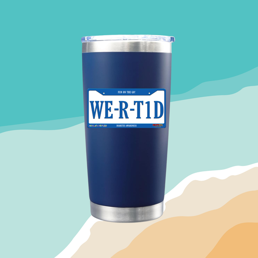 WERT1D License Plate - Travel Tumbler